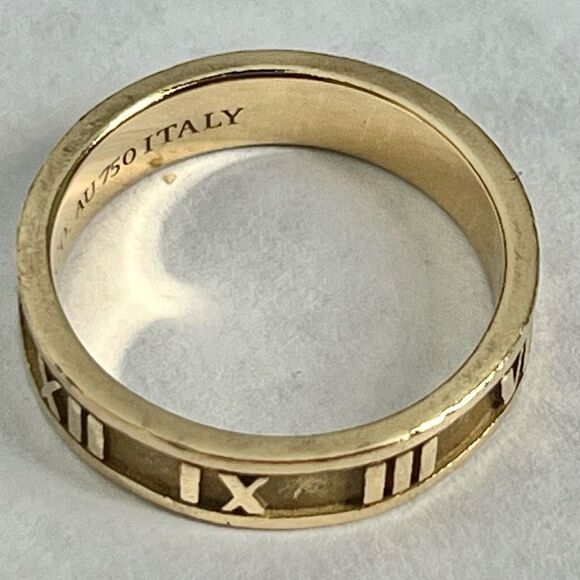 Retired Tiffany & Co. Atlas  Band - 18k Yellow Gold - sz 5.5 - Picture 16 of 16